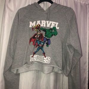 MARVEL hero’s cropped hoodie
